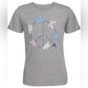 Adidas | Girls Gray T-Shirt | Size XL 16 | NWOT NEW